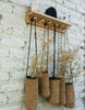 Jute Crochet hanging basket for fall Autumn