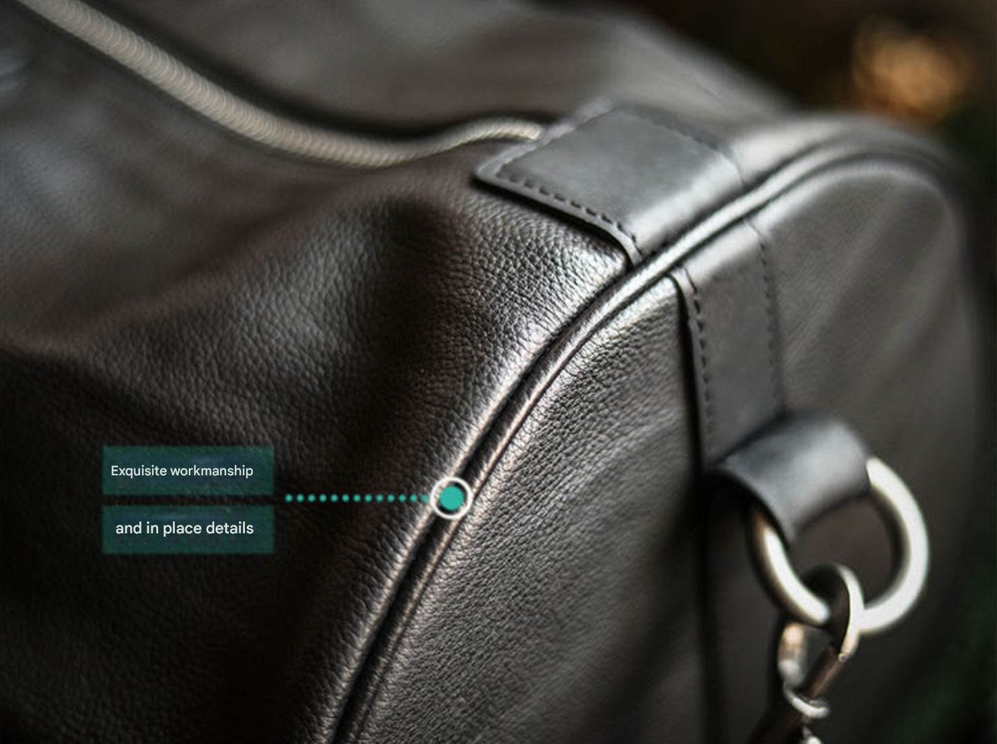 Men’s Genuine Leather Large Travel Bag