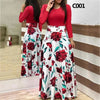 Boho Floral Long Sleeve Maxi Dress for Women