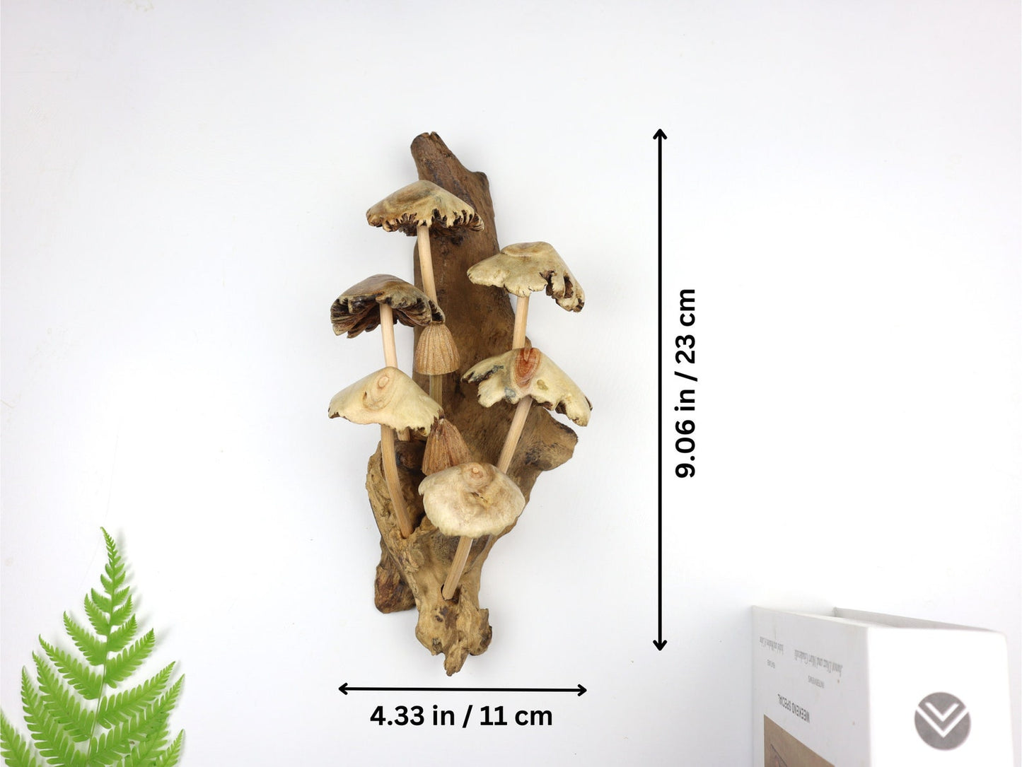 Handcrafted Wooden Mushroom Wall Decor