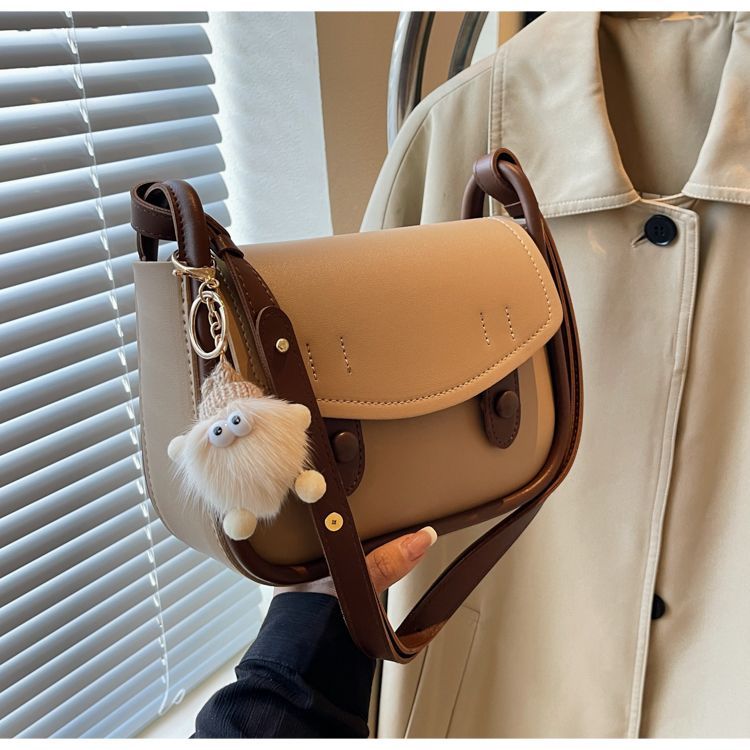 Leather Shoulder Messenger Saddle Bag for Women