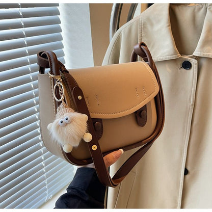 Leather Shoulder Messenger Saddle Bag for Women