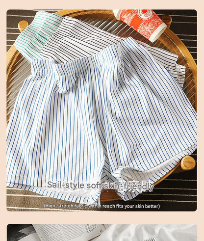 Casual Striped Summer Shorts Women