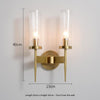 Modern Glass Shade Copper Wall Light Wall-Mounted Sconce