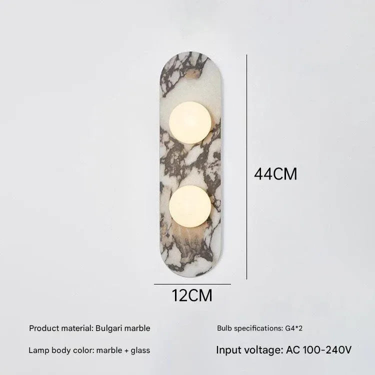 French Marble Wall Lamp Modern LED Wall Sconce 2