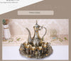 Retro Bronze Wine Set with Tray Palace Design