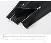 Women Skinny Leather Pants with Zippers