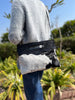Tooled Leather Crossbody Bag Cowhide