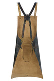 Dark Brown Real Leather BBQ Apron