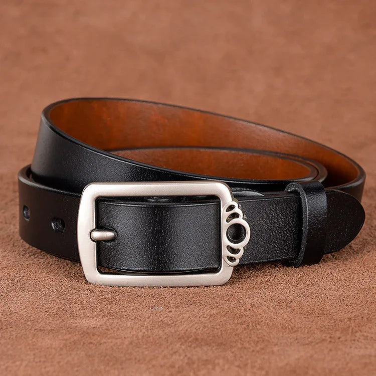 women’s genuine leather retro belt