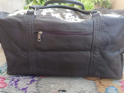 Spotted Cowhide Leather Weekender Bag