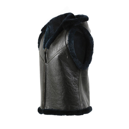 Me Genuine Leather RAF Hooded Vest