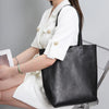 Genuine Leather Shopper Tote Bag for Women