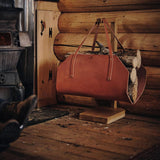 Genuine Leather Wood Log Carrier