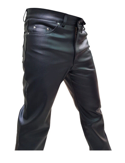 Premium Leather Skin Fit Pant