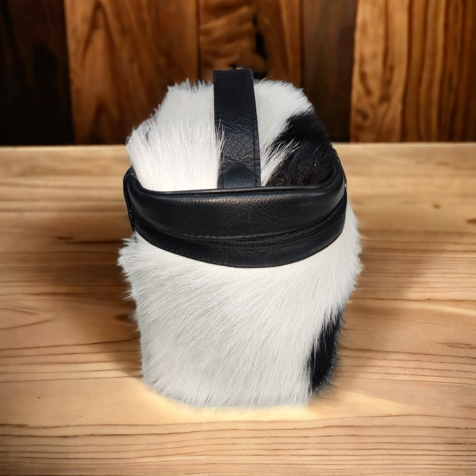 Real Cowhide Fur Makeup Cosmetic Purse