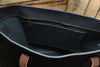 Black Large Leather Tote Bag