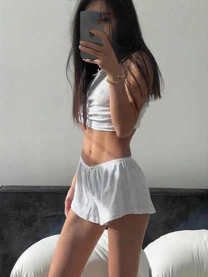 Lounge Set Camisole Top And Flowy Shorts