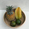 Woven Rattan Fruit Bowl Decorative Storage