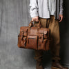 mens leather briefcase bag