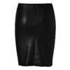 Original Sheep Leather Women Knee Length Skirt