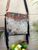 Real Cowhide Tooled Leather Fringe Handbag