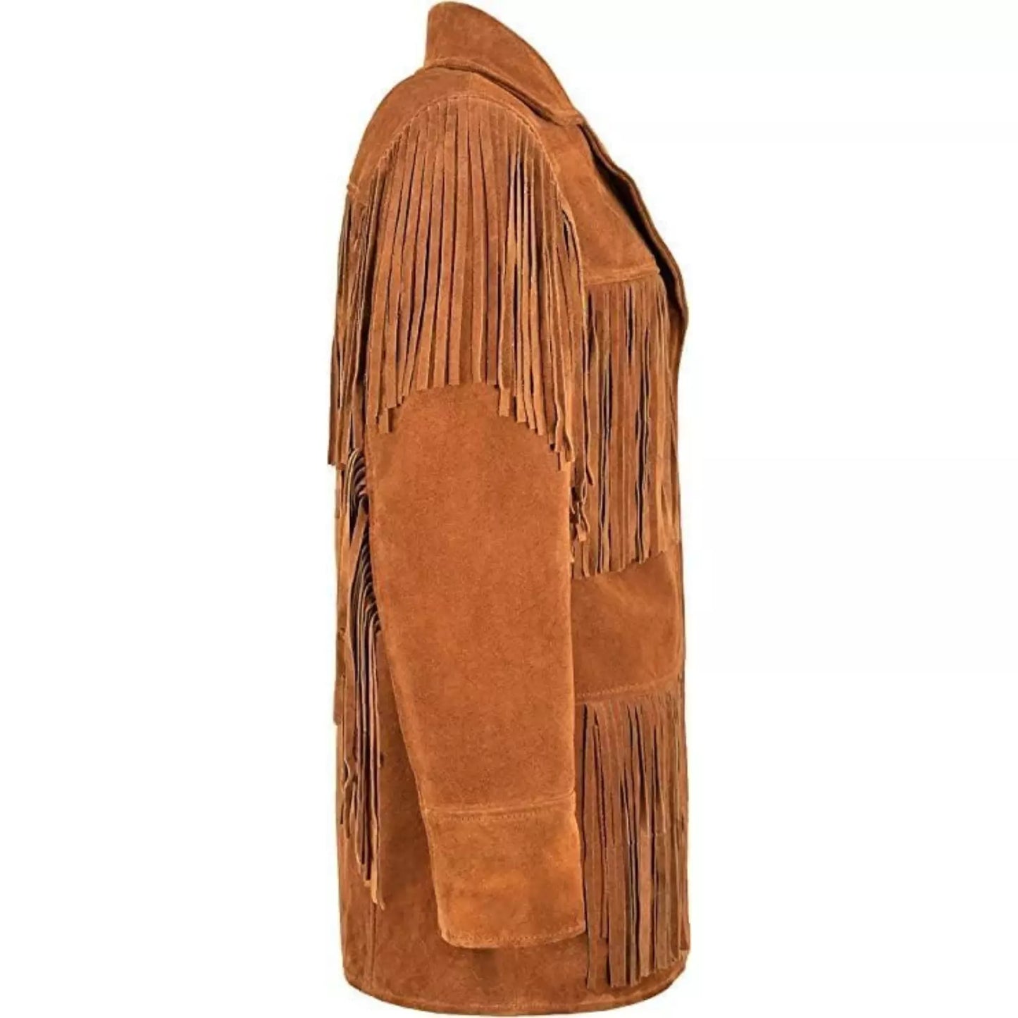 Western Suede Leather Jacket Native American