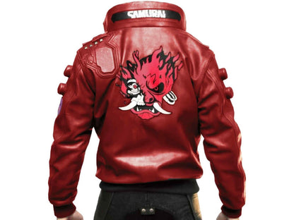 Real Genuine Leather Jacket In Red