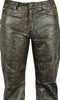 Men's distressed leather pant