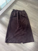 Women’s Genuine Suede Midi Skirt High Waist 2 M