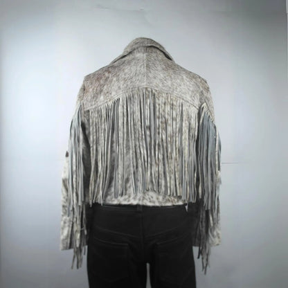 Cowhide Fringe Jackets Women