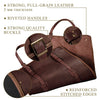 Leather Long Firewood Log Carrier Tote