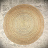 Natural Hand knitted Round Agel String Rug