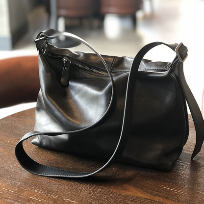 Women Leather Messenger Bag Office Crossbody Purse