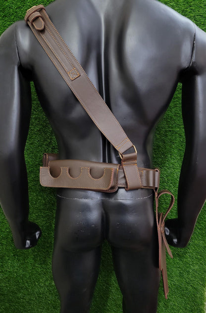 leather shoulder waist belt