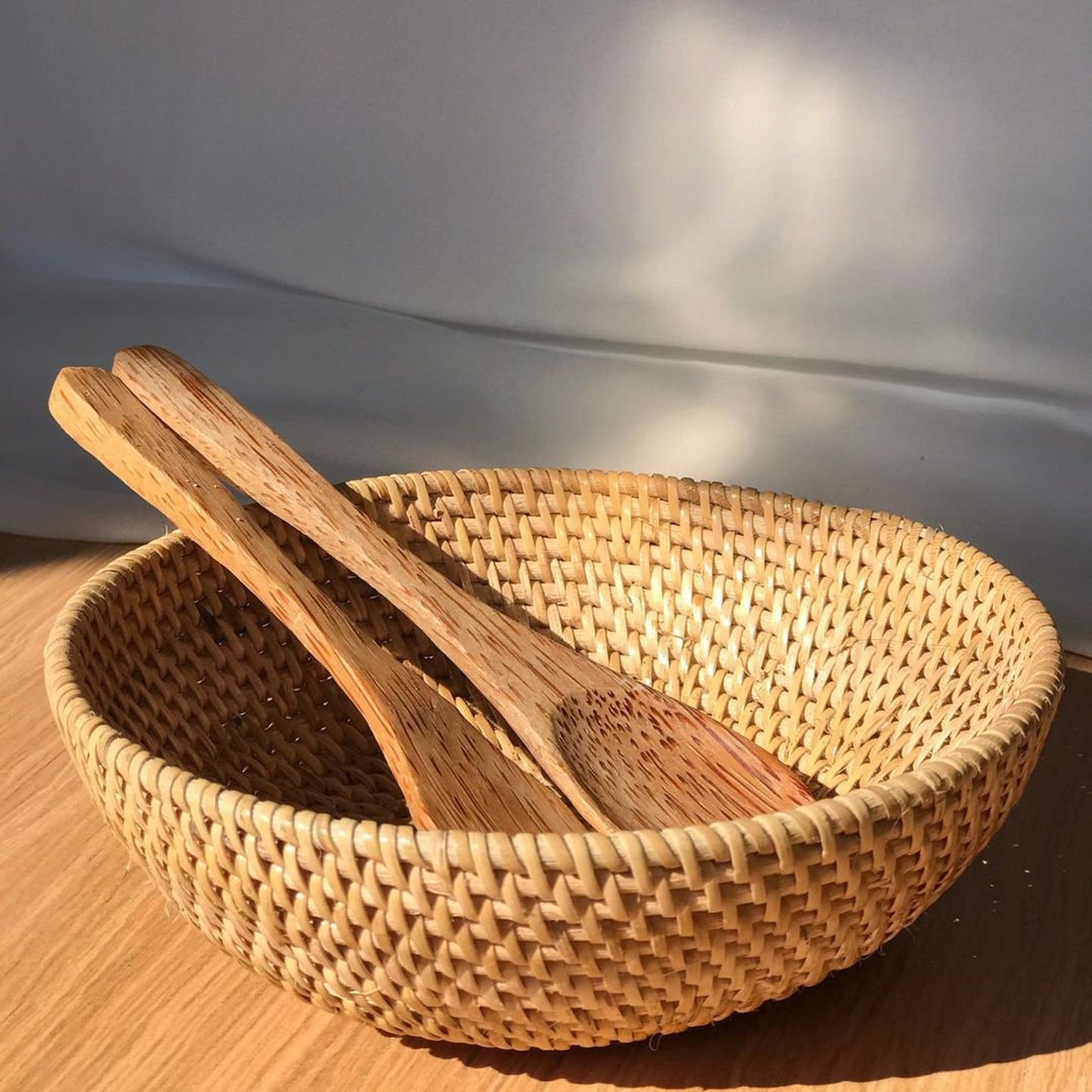 Boho Wicker Rattan Serving Tray