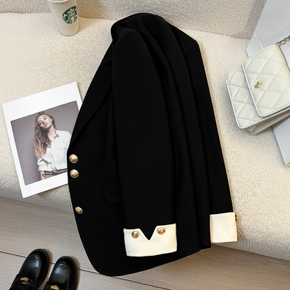 Korean style women blazer suit jacket 3 S