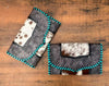 Hair On Cowhide Tooled Leather Clutch Purse