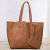 Women’s Large Leather Shoulder Tote Bag For Office