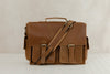 Brown Soft Leather Briefcase Bag