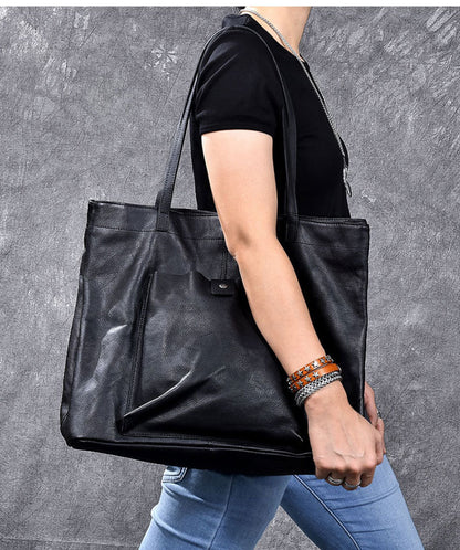 Leather Tote Work and Travel Bag