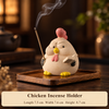 Stick Incense Holder Cute Ceramic Chicken Tabletop Decor