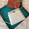 Backpack Women Ostrich Pattern Genuine Leather Handbag