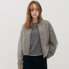 Women low waist zip cardigan knit outerwear 2 S