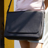 Genuine Leather Messenger Bag With Adjustable Strap