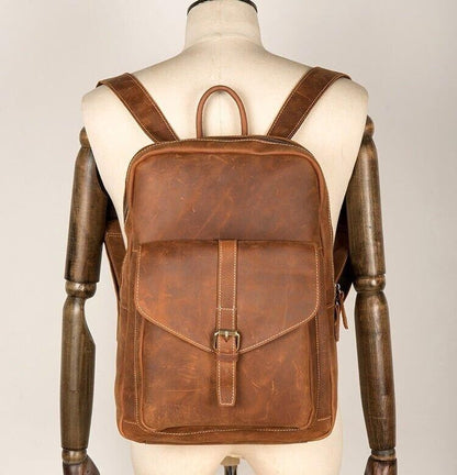 Genuine Leather Office Backpack Bag