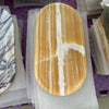 Marble Vanity Tray Oval Decorative Storage Plate