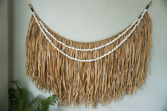 Seagrass raffia wall hanging extra large