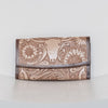 Engraved Tooled Leather Women's Wallet