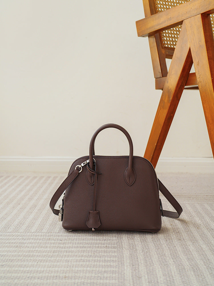 Women’s Genuine Leather Shoulder Bowling Bag